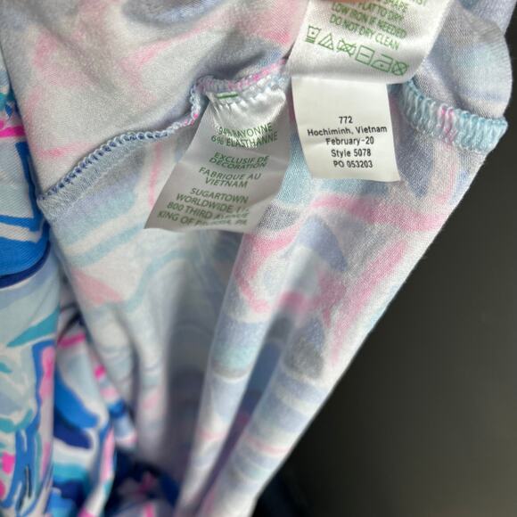 Lilly Pulitzer Reble Romper Skort Dress Reel Nauti Blue Pink Sailboat Mini Small - Picture 9 of 9